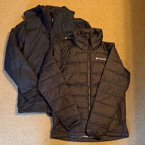 Columbia Men's interchangeable  Black Ski/puffer Jackets